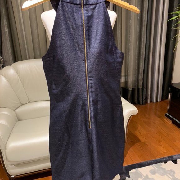 Ted Baker Navy/Floral Halter Mini Dress - Picture 5 of 5